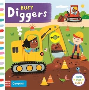 ספר משחק הזזה דחפורים Busy Diggers