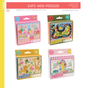 מיקס 12 פאזל 24 חלקים מיני