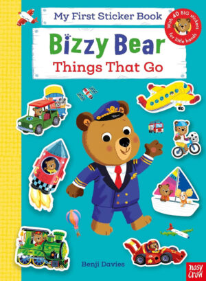 חוברת מדבקות גדולות וחפש ומצא כלי תחבורה Busy Bear